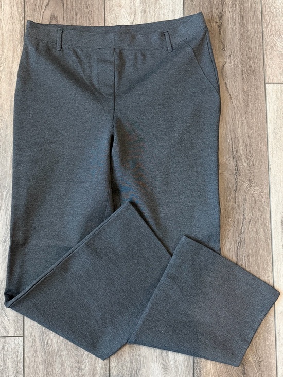 Quince Pants - Quince Charcoal Gray Ultra- Stretch Ponte Flare Leg Pants -NWOT